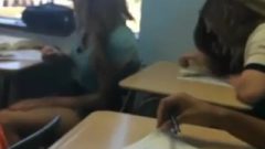 Chick Naked In The Classroom